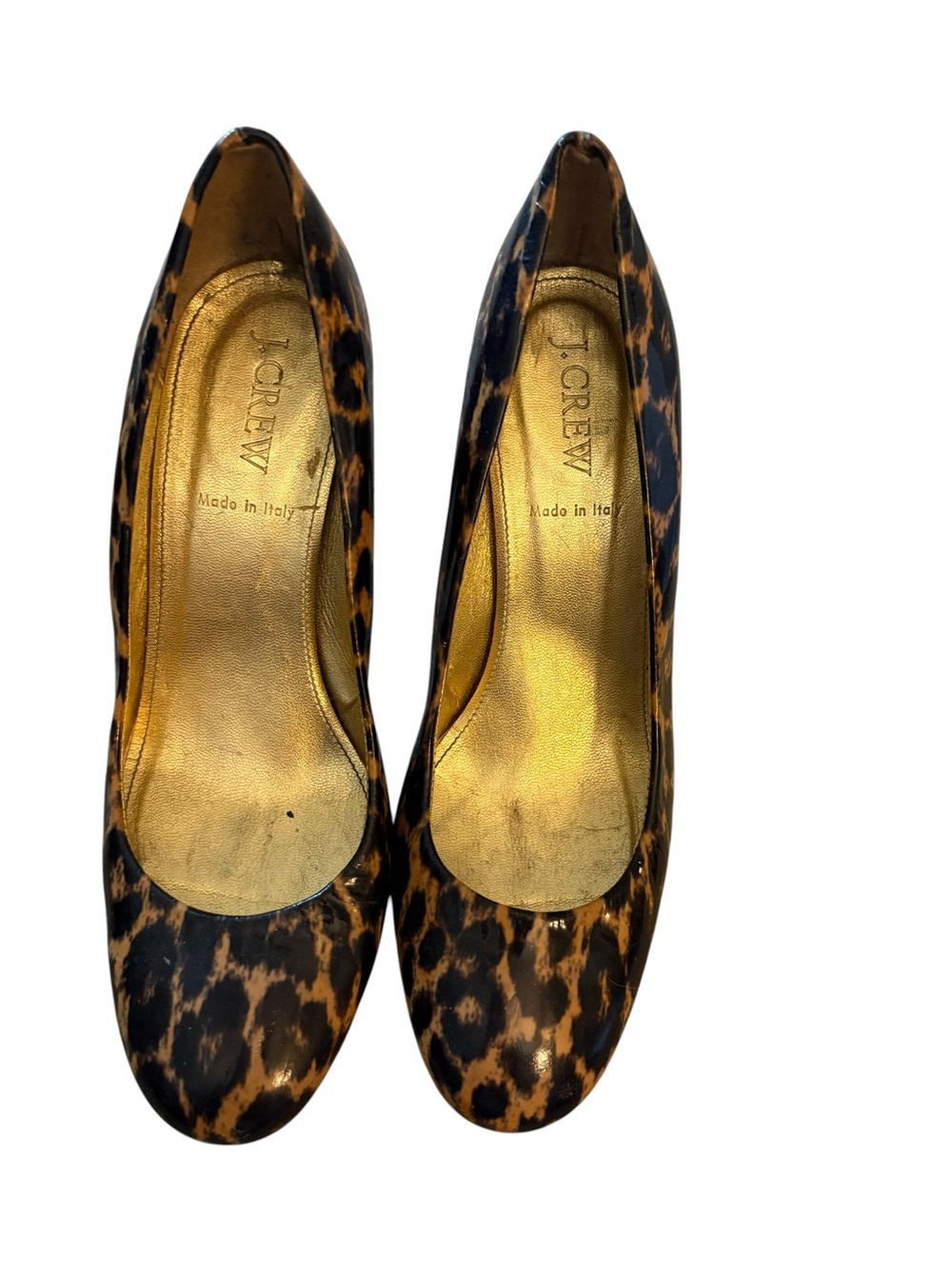 J. Crew Leopard-Pattern Pointed Pumps in Brown and Black